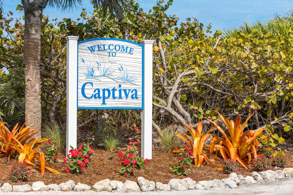 Welcome to Captiva ISland Sign Florida Gulf Coast