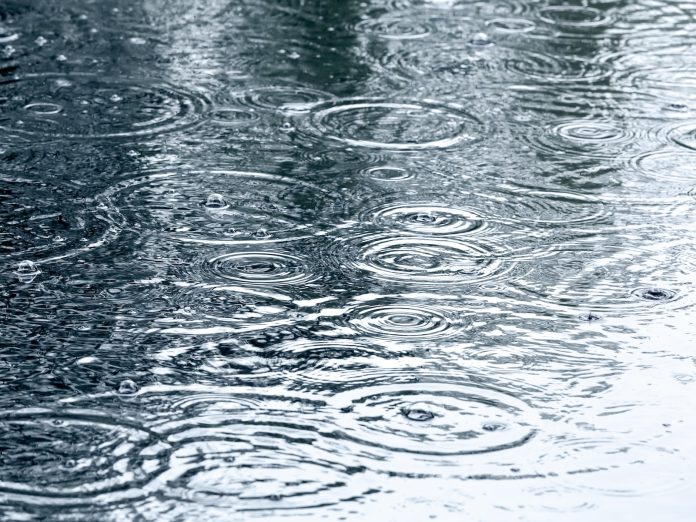 Rainy day water drops
